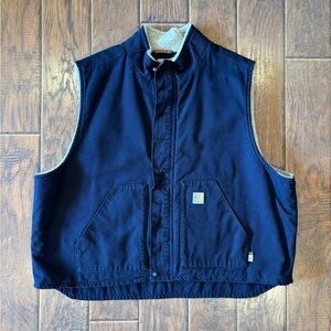 Vintage Y2K Carhartt Sherpa-Lined FR Vest